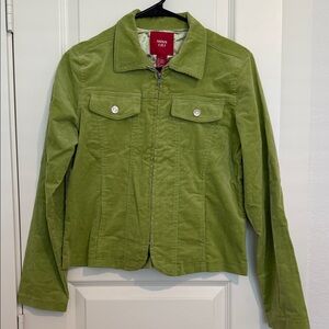 Miss Lili Vibrant Green Corduroy Jacket